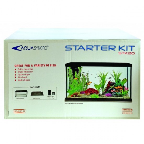 AQUARIUIM 75,7 RESUN WITH FILTER & LED LIGHT STK20