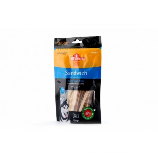 PET INTEREST- SANDWICH WITH DUCK AND FISH