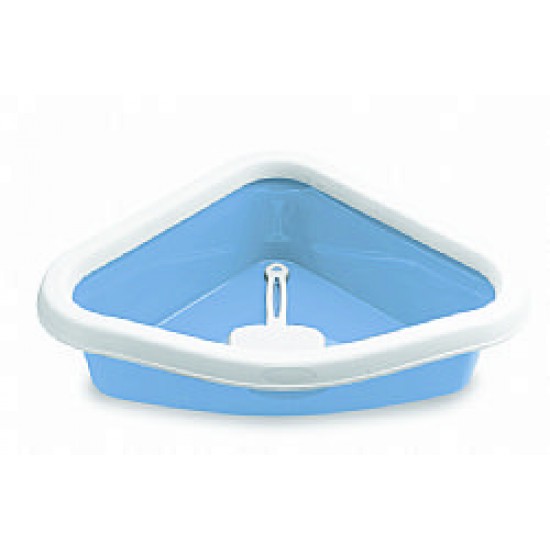 OPEN CORNER CAT LITTER TRAY