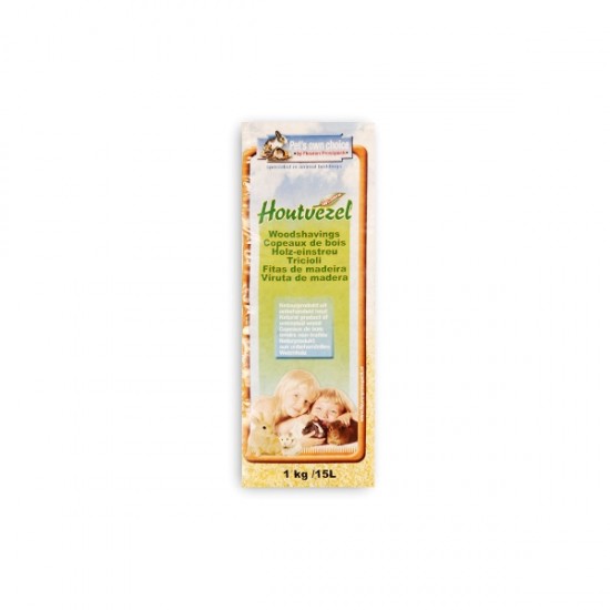 1kg WOODSHAVINGS FOR SMALL ANIMALS- HOUTVEZEL