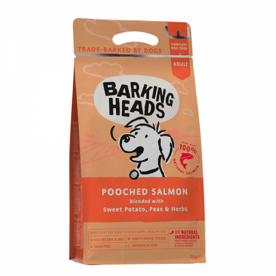 BARKING HEADS POOCHED ADULT SALMON GRAIN FREE- ΣΟΛΟΜΟΣ