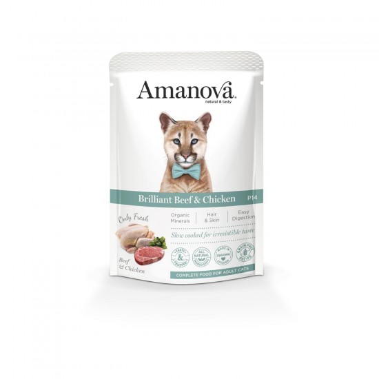 Amanova Φακελάκι Γάτας Beef & Chicken