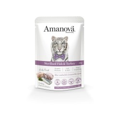 Amanova Φακελάκι Γάτας Fish & Turkey