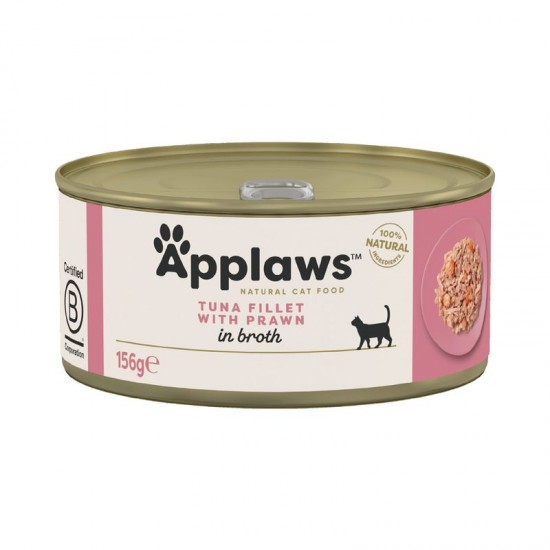APPLAWS ΚΟΝΣΕΡΒΑ ΓΑΤΑΣ- ΤΟΝΟΣ & ΓΑΡΙΔΑ 156gr
