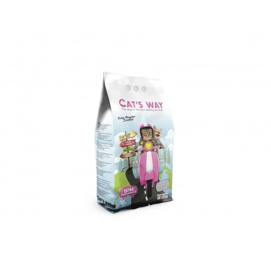 CAT'S WAY CAT LITTER- BABY POWDER CLUMPING