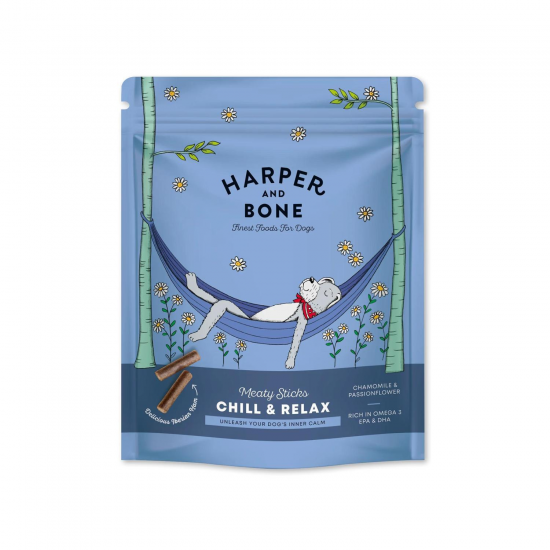 HARPER AND BONE MEATY STICKS CHILL & RELAX (CALMING) ΛΙΧΟΥΔΙΕΣ ΣΚΥΛΟΥ 75gr