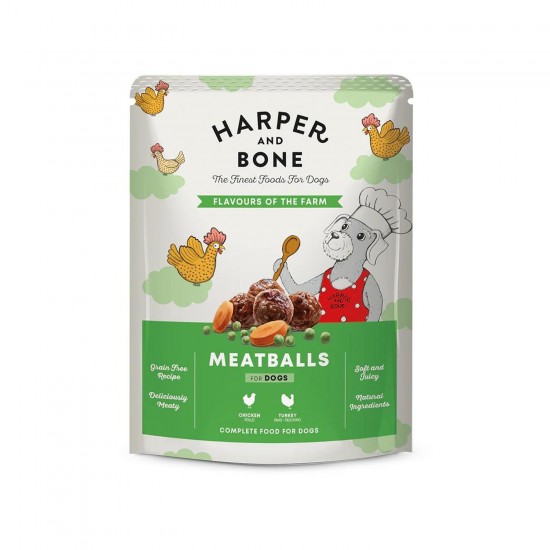 HARPER AND BONE- MEATBALLS FLAVOURS OF THE FARM
