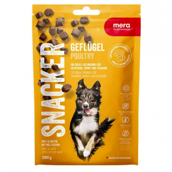 MERADOG ΛΙΧΟΥΔΙΑ ΣΚΥΛΟΥ Snacker POULTRY 200gr
