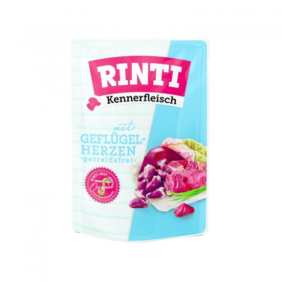 RINTI POUCH ΚΟΝΣΕΡΒΑ ΚΑΡΔΙΕΣ ΠΟΥΛΕΡΙΚΩΝ 400g