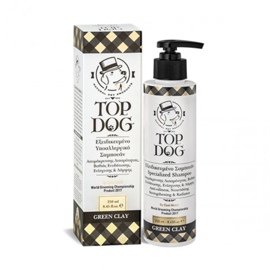 Green Clay Φυσικό Σαμπουάν για Σκύλους-TOP DOG Baby Powder 250ml