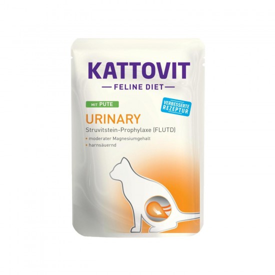 Urinary Kattovit Γαλοπούλα Υγρή τροφή Γάτας 85 gr