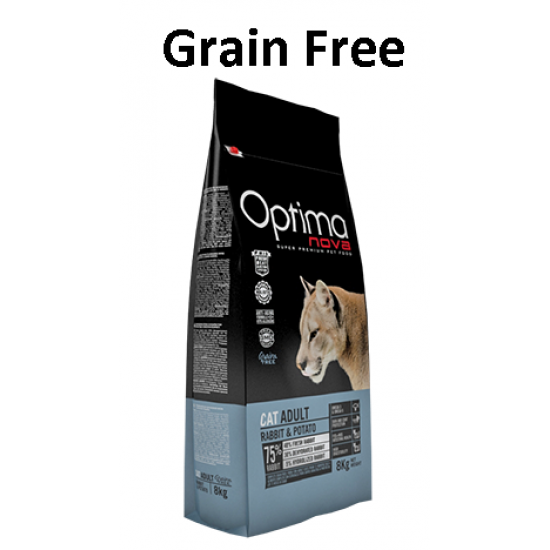 GRAIN FREE OPTIMA NOVA ADULT- ΚΟΥΝΕΛΙ & ΠΑΤΑΤΑ
