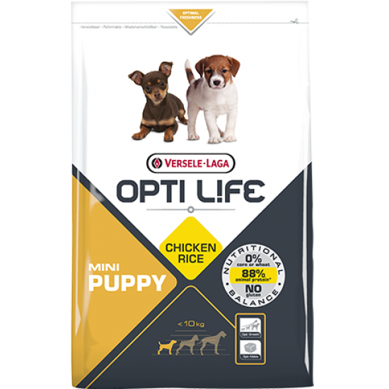 OPTI LIFE MINI PUPPY- ΚΟΤΟΠΟΥΛΟ & ΡΥΖΙ