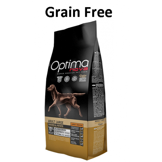 GRAIN FREE OPTIMA NOVA ADULT LARGE- ΚΟΤΟΠΟΥΛΟ & ΠΑΤΑΤΑ
